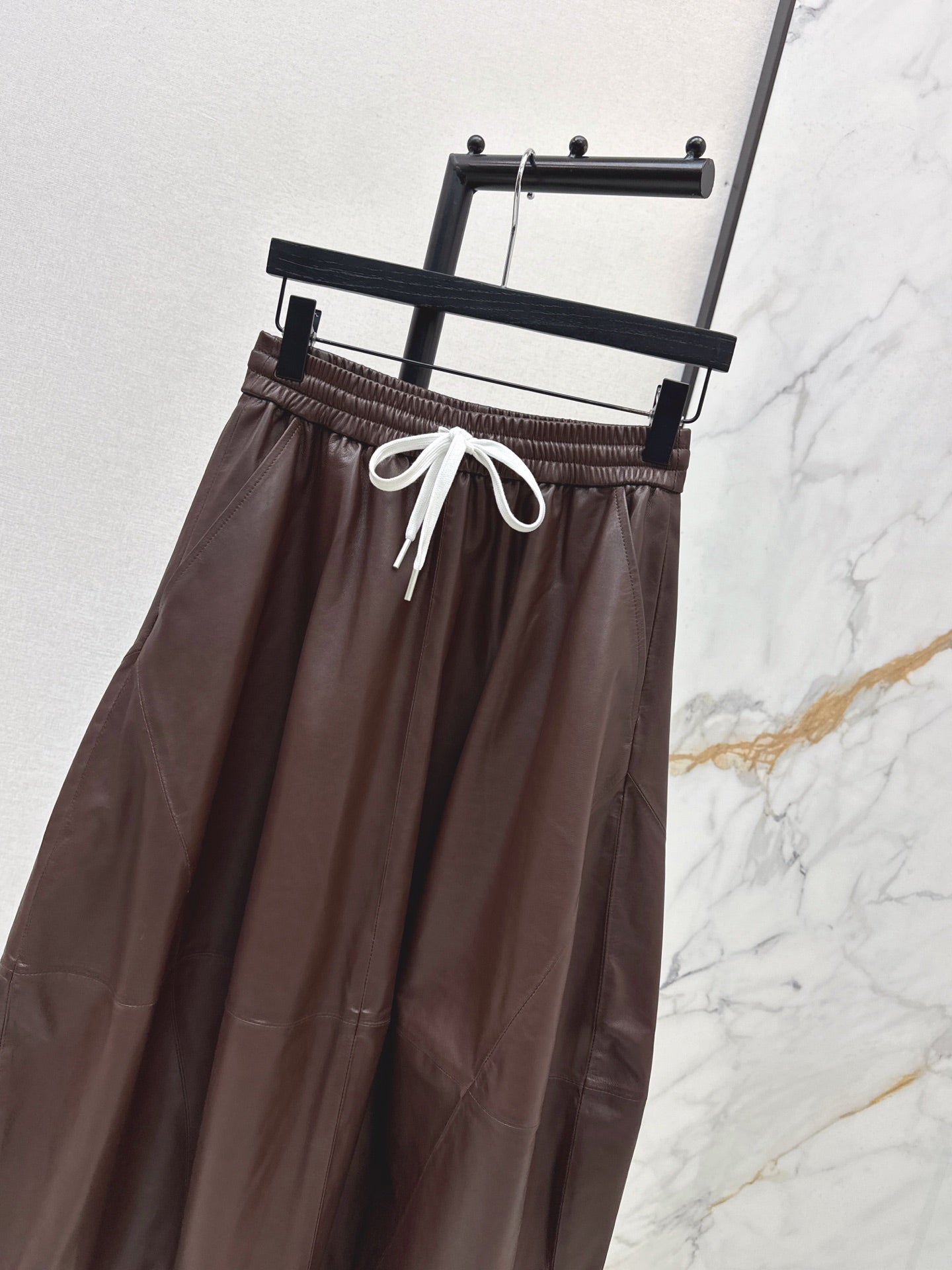 Row NEW leather skirt