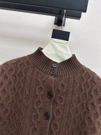 Chan NEW Knitted cape sweater set