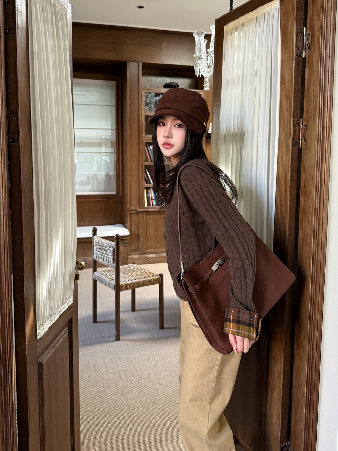 Brun NEW knitted cardigan