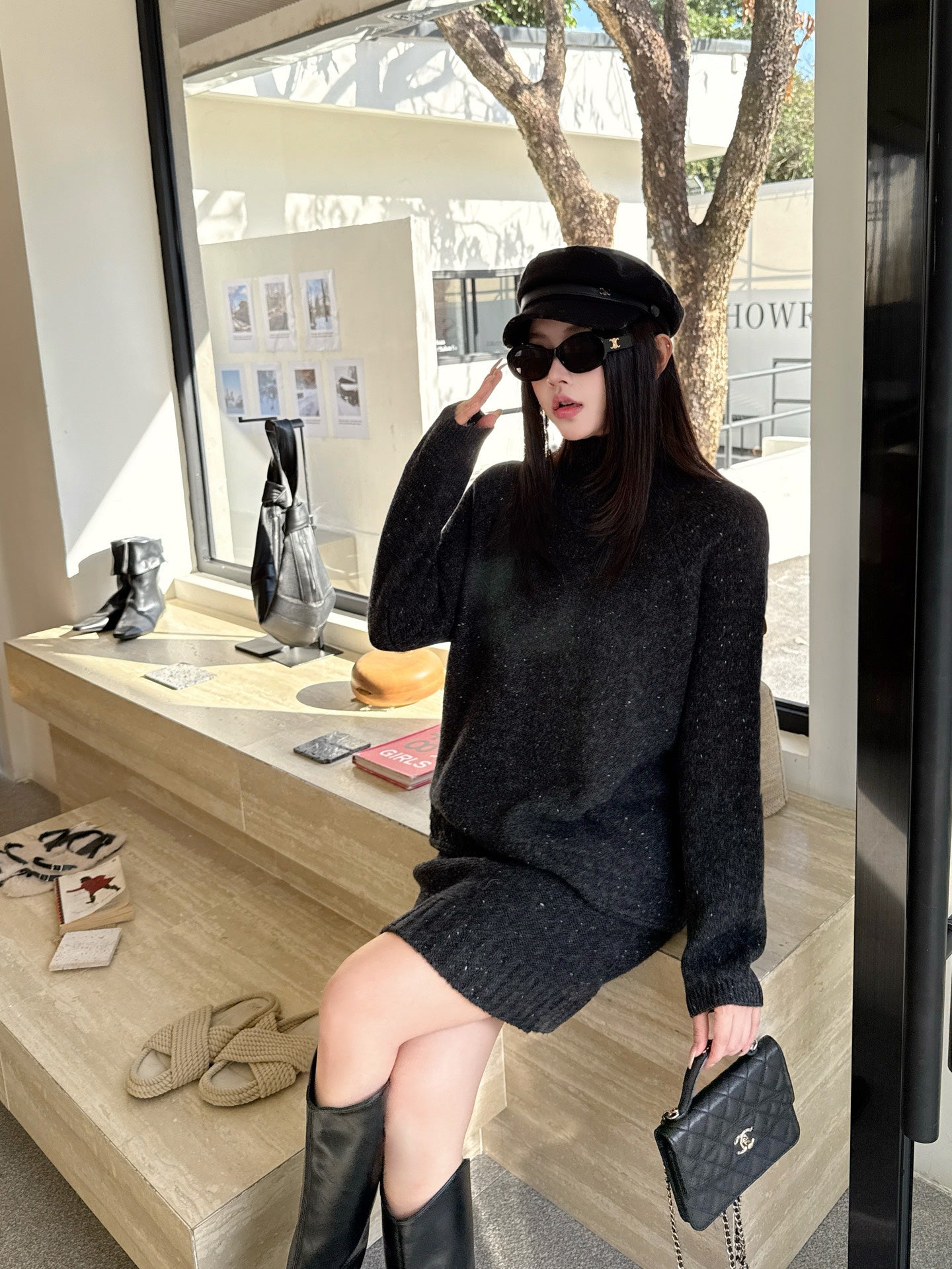 Brun NEW knitted suit