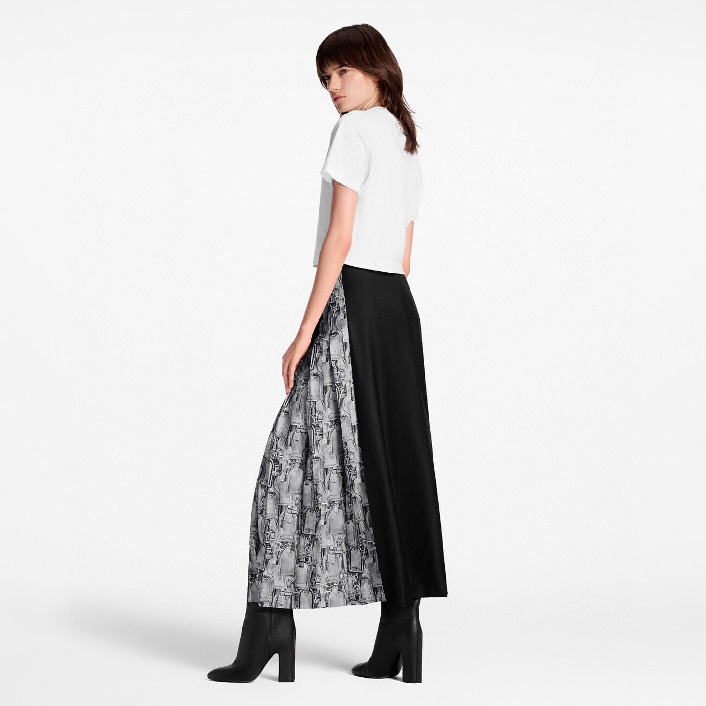 Louis NEW Printed pleated skirt