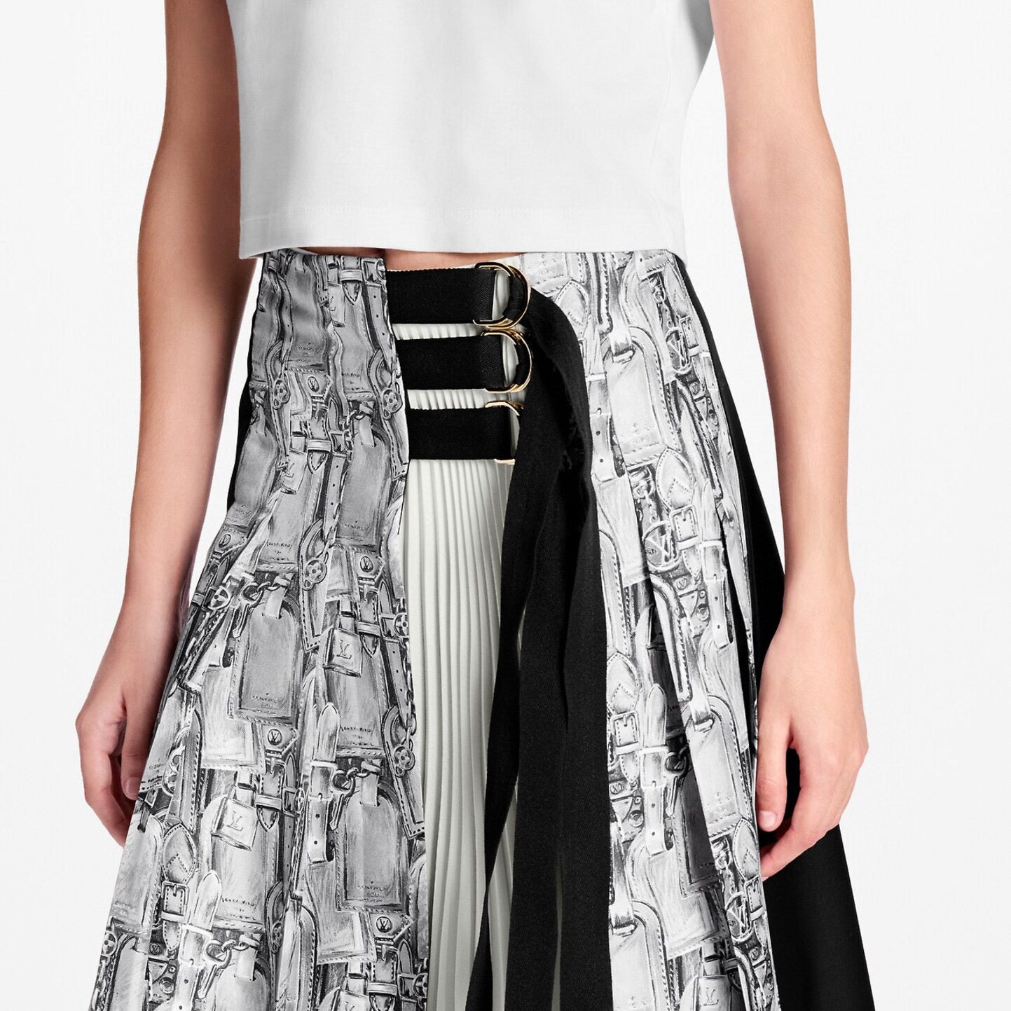 Louis NEW Printed pleated skirt