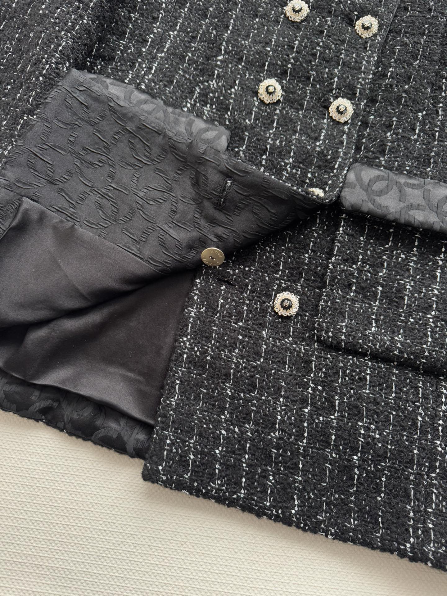 Chan NEW Jacquard tweed jacket