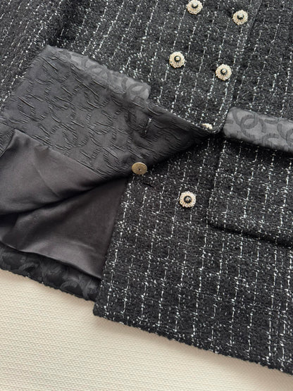 Chan NEW Jacquard tweed jacket