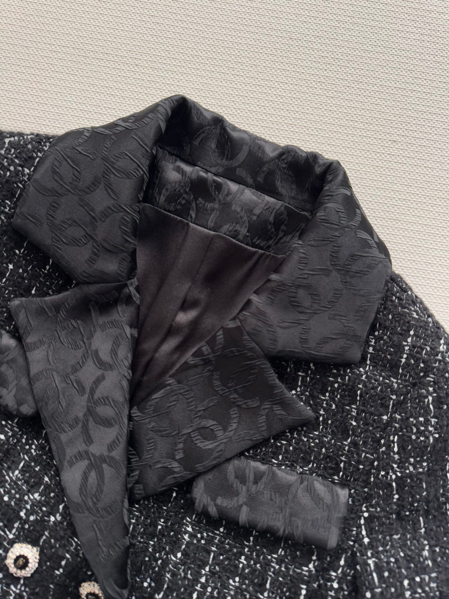 Chan NEW Jacquard tweed jacket