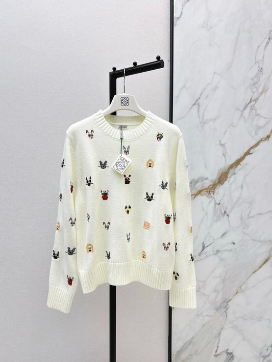 Loe NEW embroidered sweater
