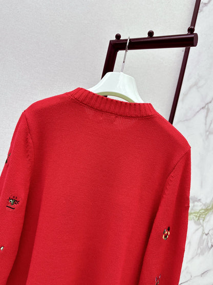 Loe NEW embroidered sweater