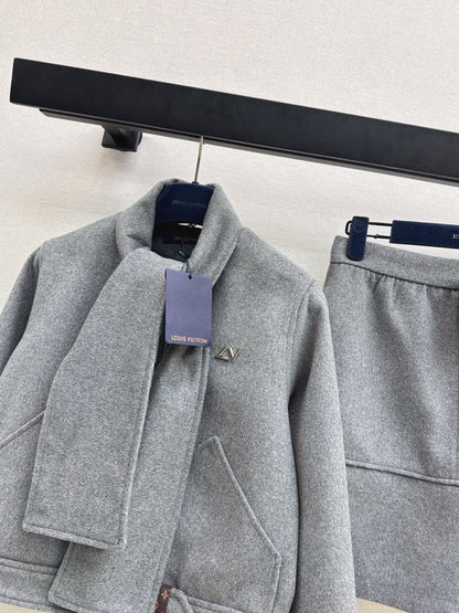 Louis NEW Woolen jacket  skirt set
