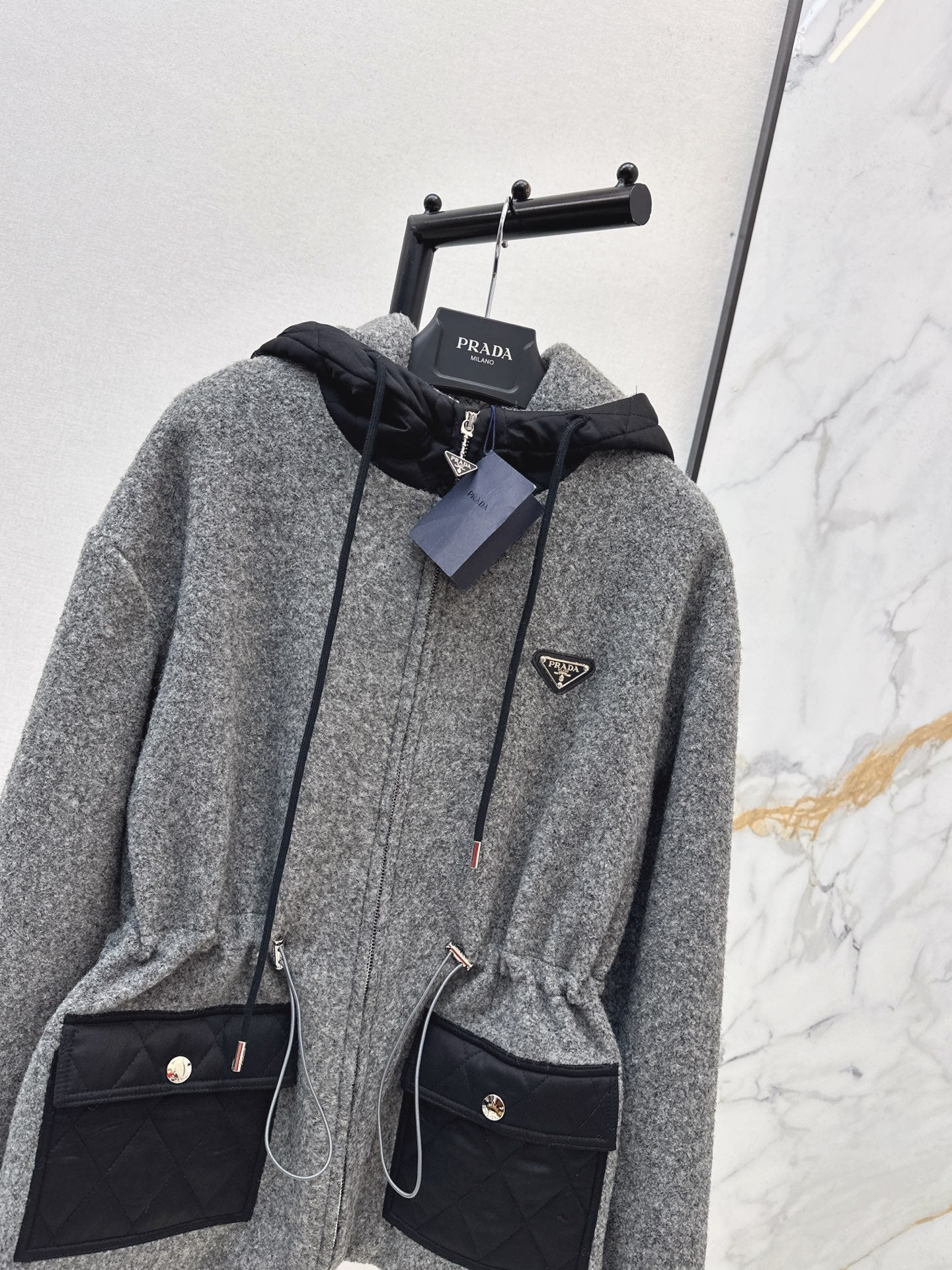 Pra NEW Hooded woolen jacket