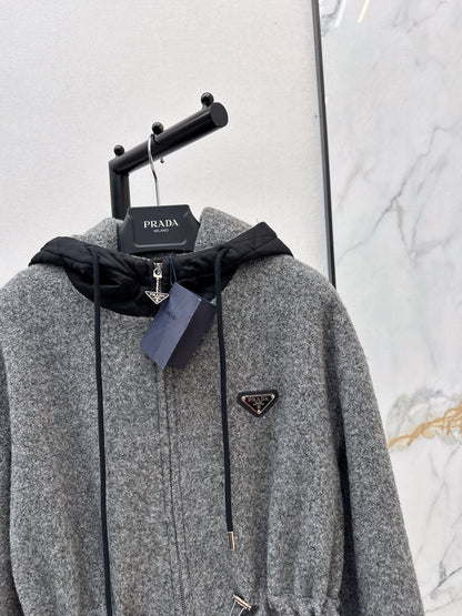 Pra NEW Hooded woolen jacket