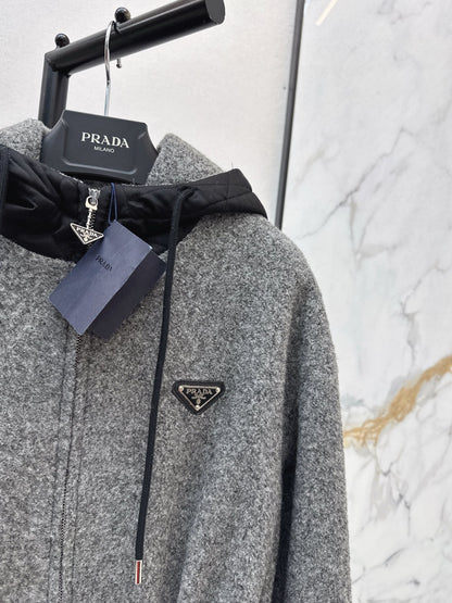 Pra NEW Hooded woolen jacket