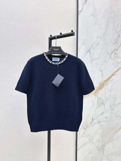 Pra NEW Cashmere short-sleeved sweater