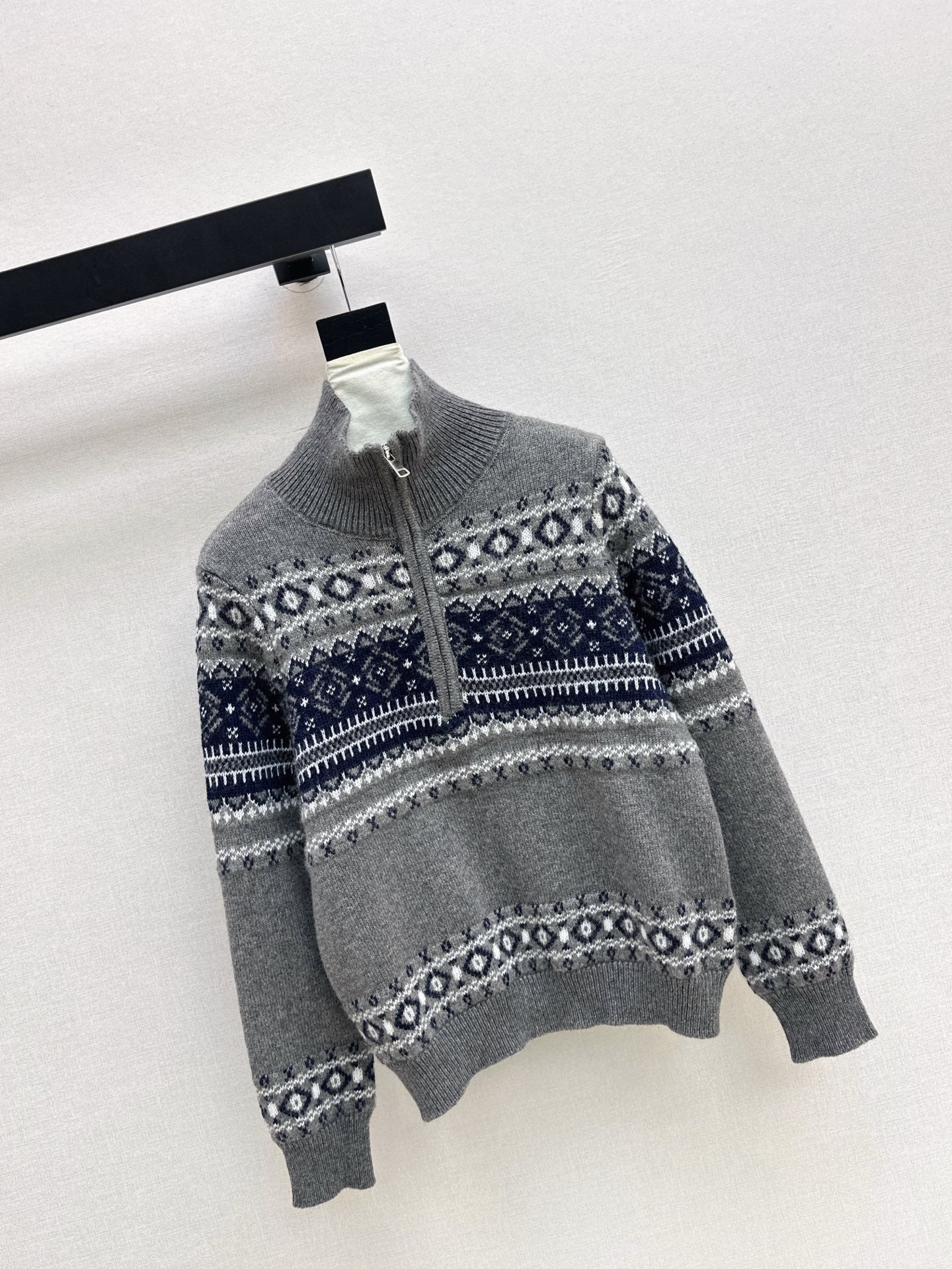 Loro NEW fair Isle zipper sweater