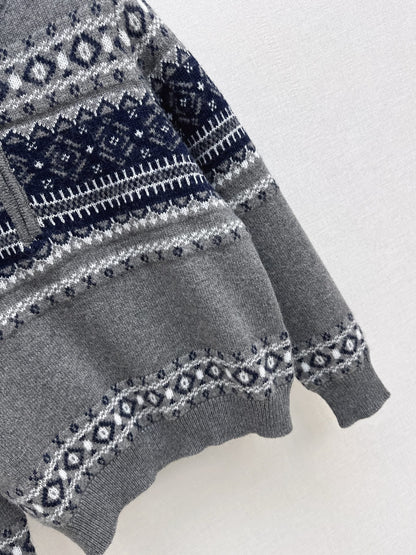 Loro NEW fair Isle zipper sweater