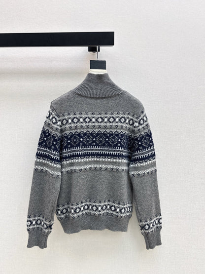 Loro NEW fair Isle zipper sweater