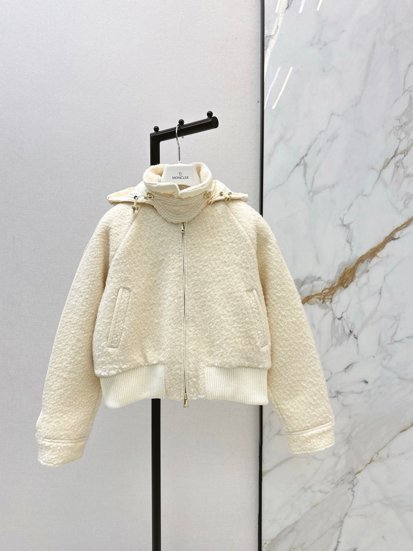 Monc NEW Hooded baseball jacket