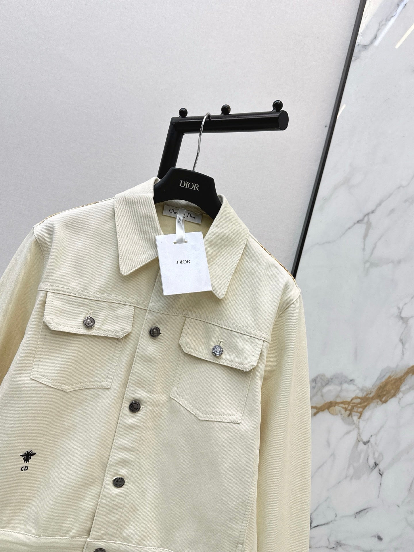 CD NEW printed denim jacket