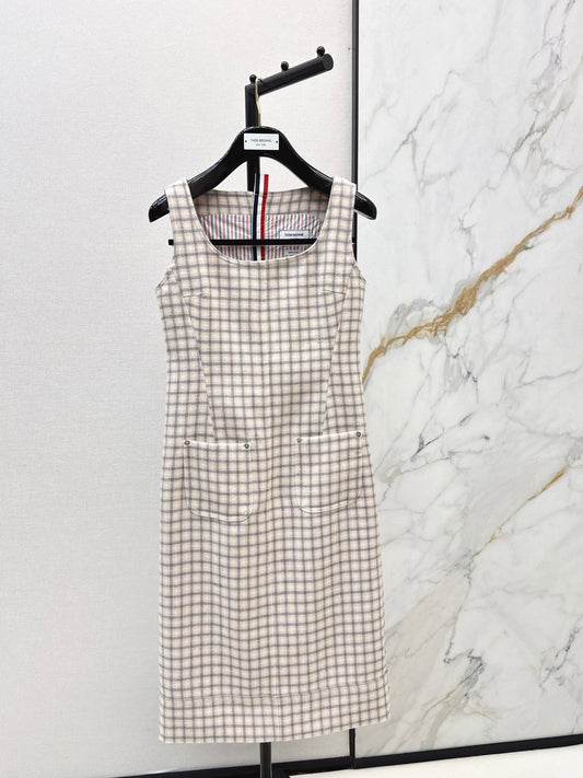 Thom NEWTweed vest dress