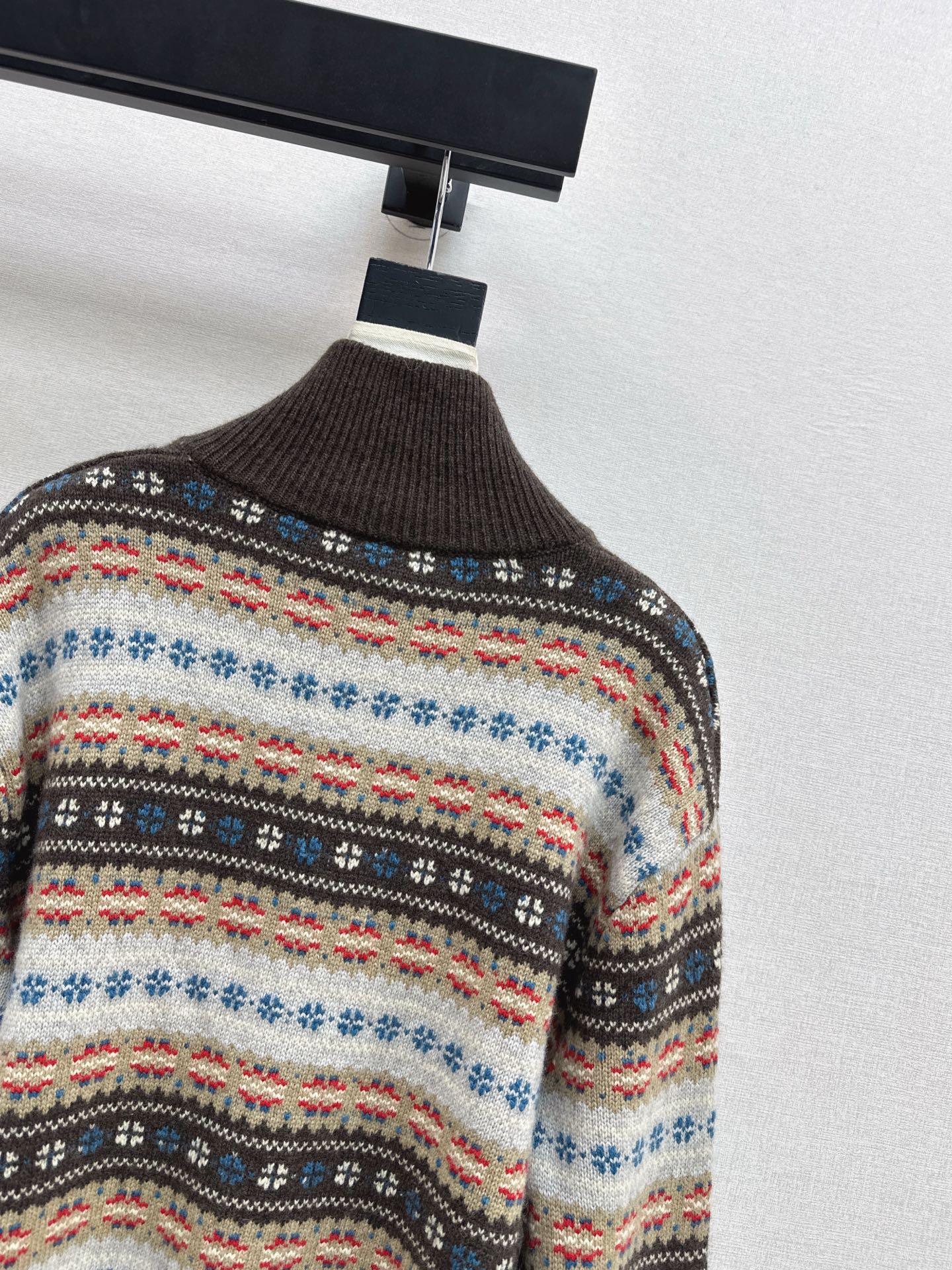 Loro NEW fair Isle knitted cardigan