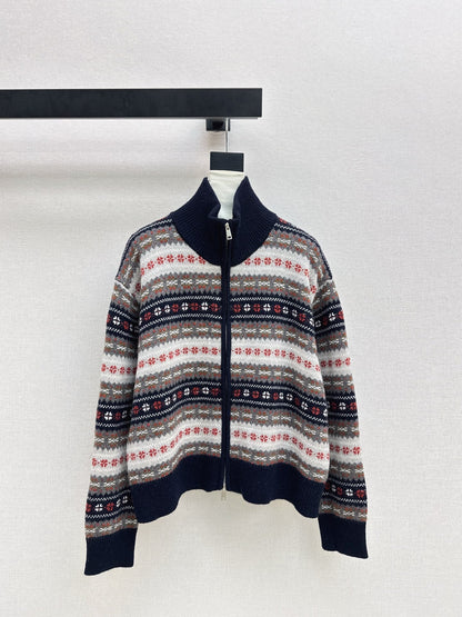 Loro NEW fair Isle knitted cardigan