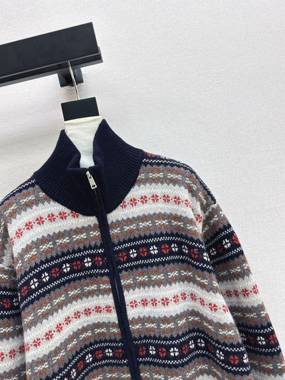 Loro NEW fair Isle knitted cardigan