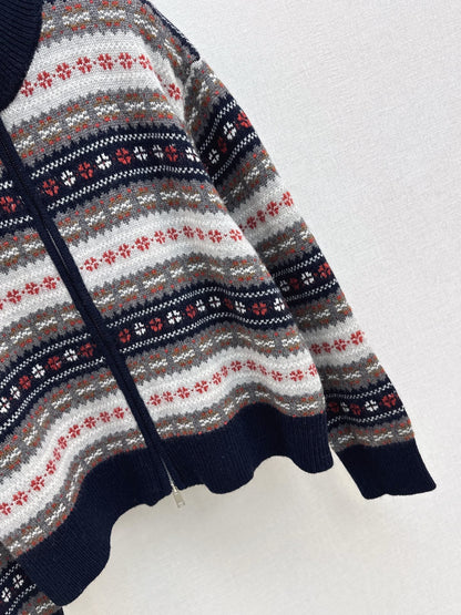 Loro NEW fair Isle knitted cardigan