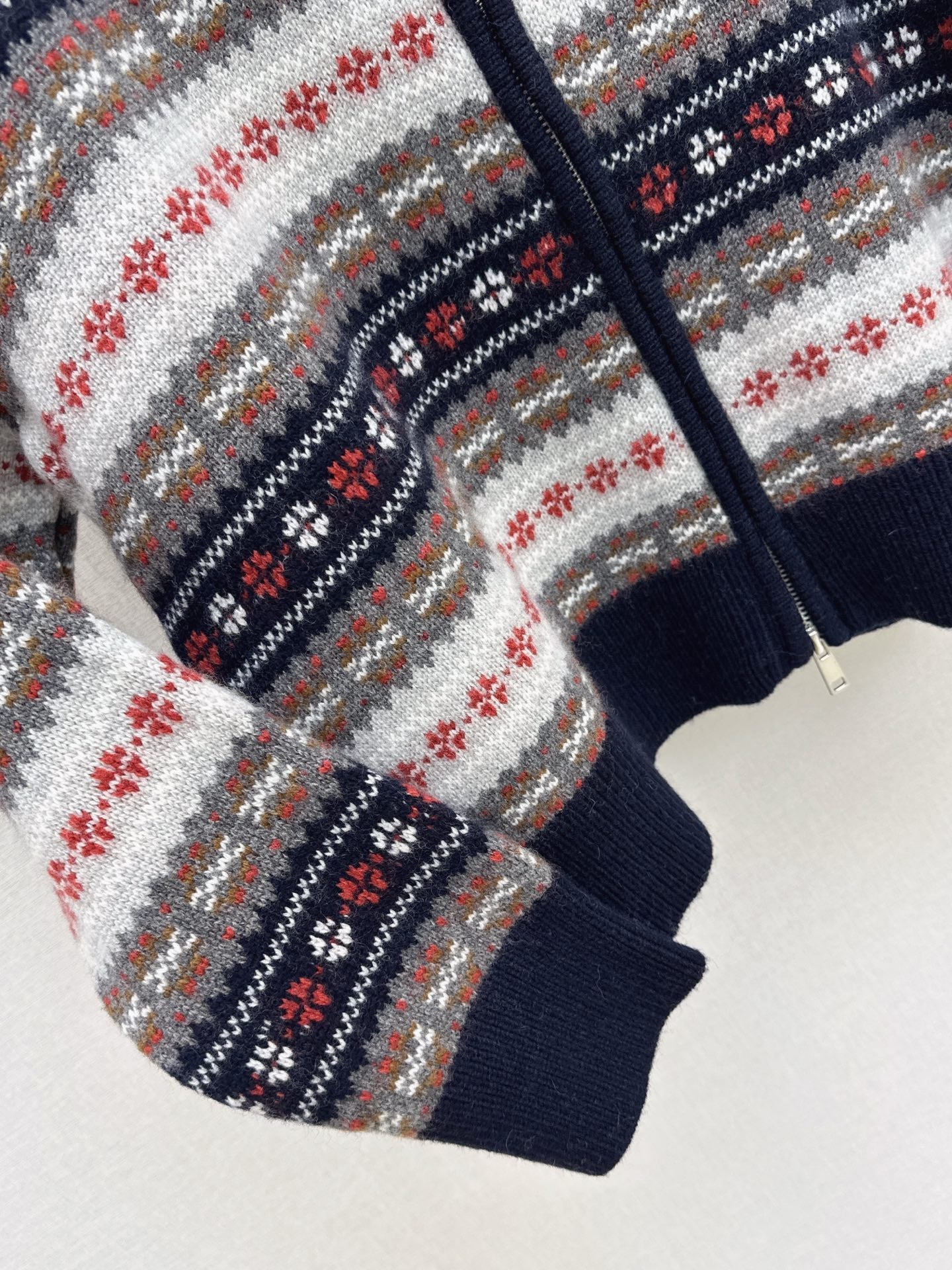 Loro NEW fair Isle knitted cardigan
