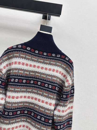 Loro NEW fair Isle knitted cardigan