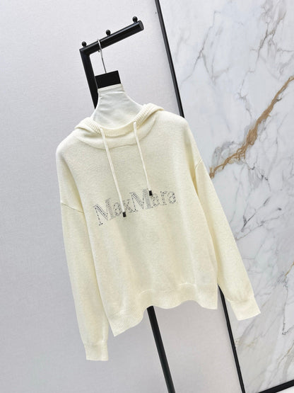 Max NEW rhinestone hooded sweater