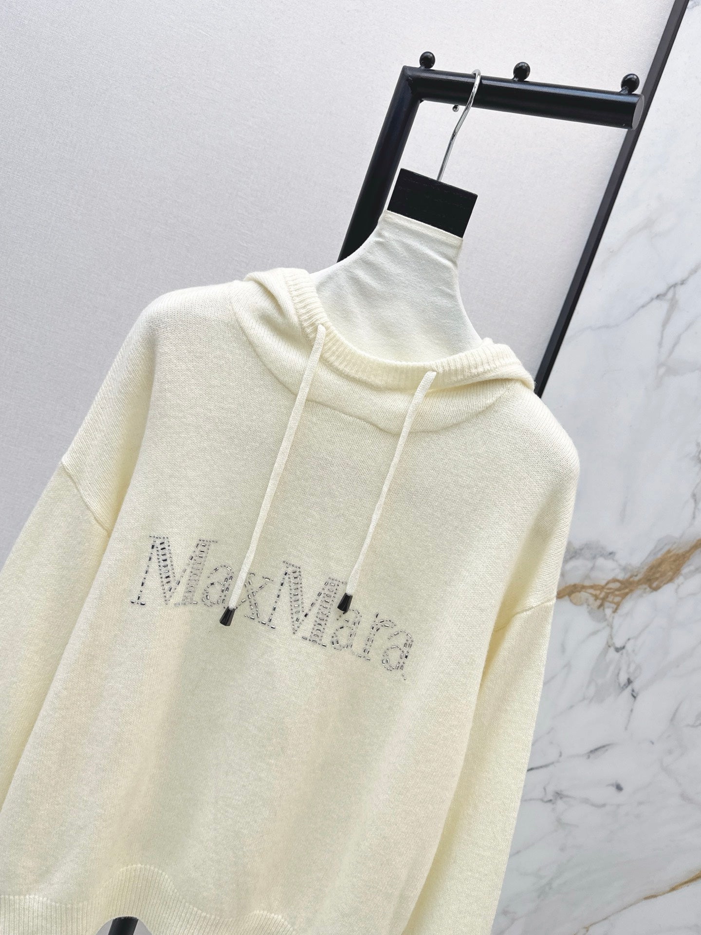 Max NEW rhinestone hooded sweater