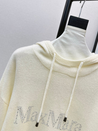 Max NEW rhinestone hooded sweater