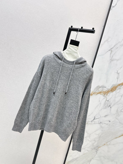 Max NEW rhinestone hooded sweater