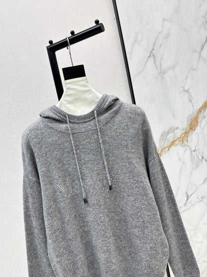 Max NEW rhinestone hooded sweater