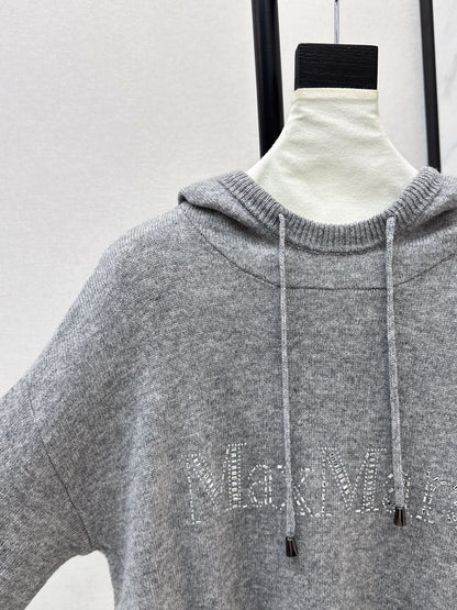 Max NEW rhinestone hooded sweater