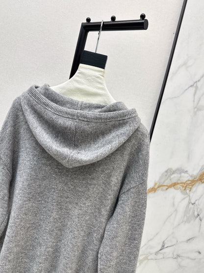 Max NEW rhinestone hooded sweater