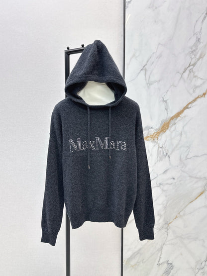 Max NEW rhinestone hooded sweater