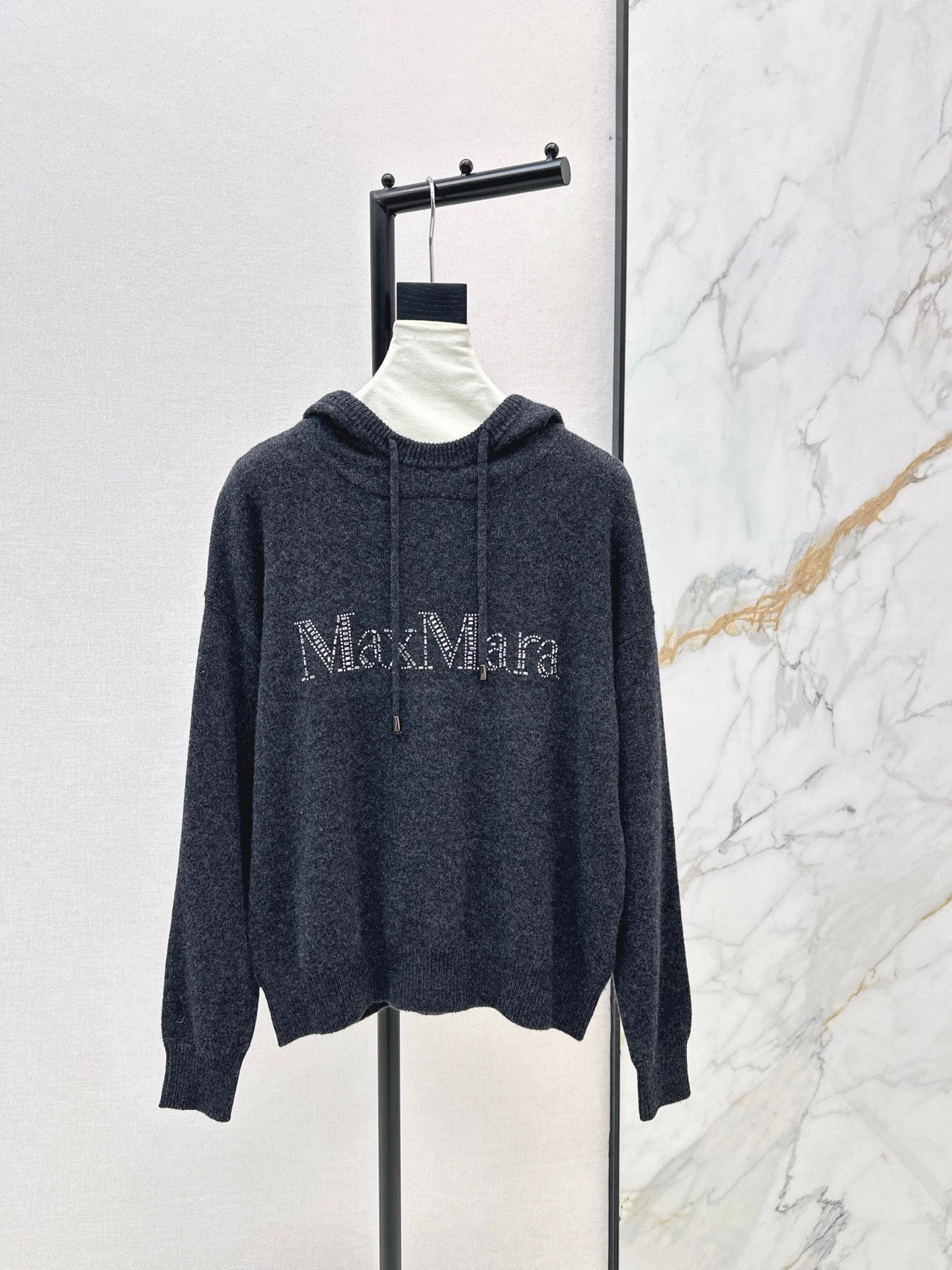 Max NEW rhinestone hooded sweater