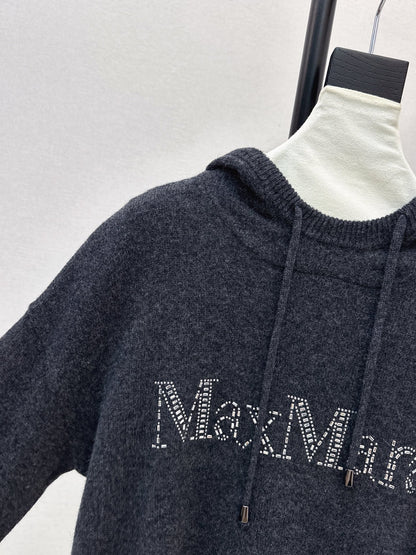 Max NEW rhinestone hooded sweater