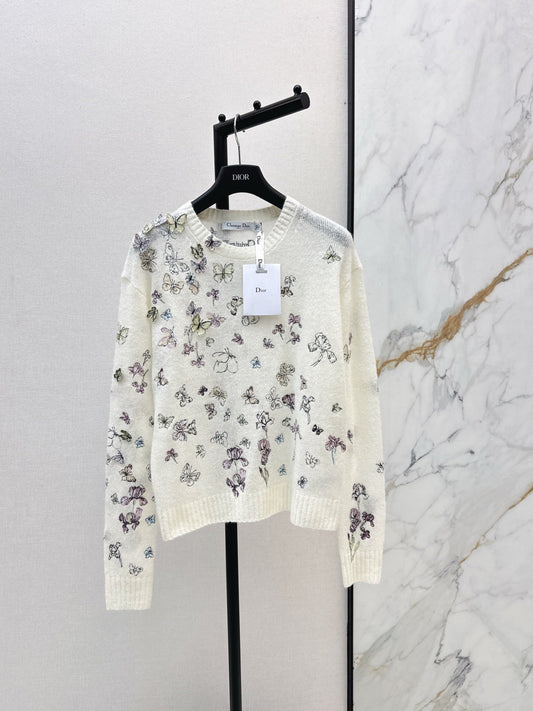 CD NEW embroidered knitwear