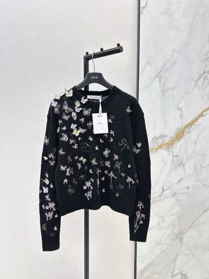 CD NEW embroidered knitwear