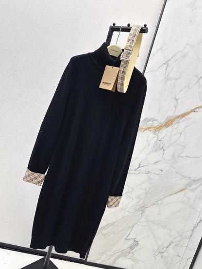 Bur NEW 2in1 contrast wool dress