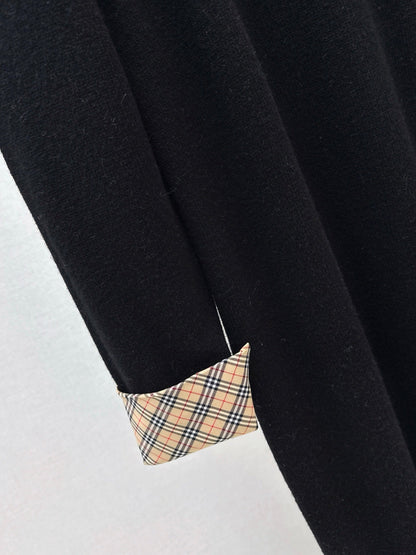 Bur NEW 2in1 contrast wool dress