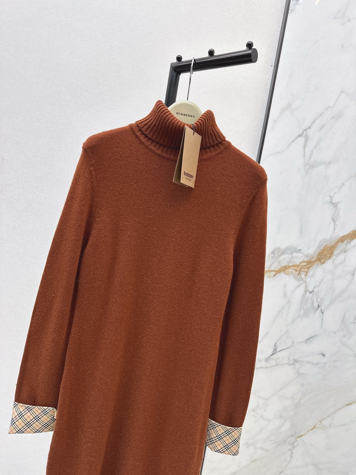 Bur NEW 2in1 contrast wool dress