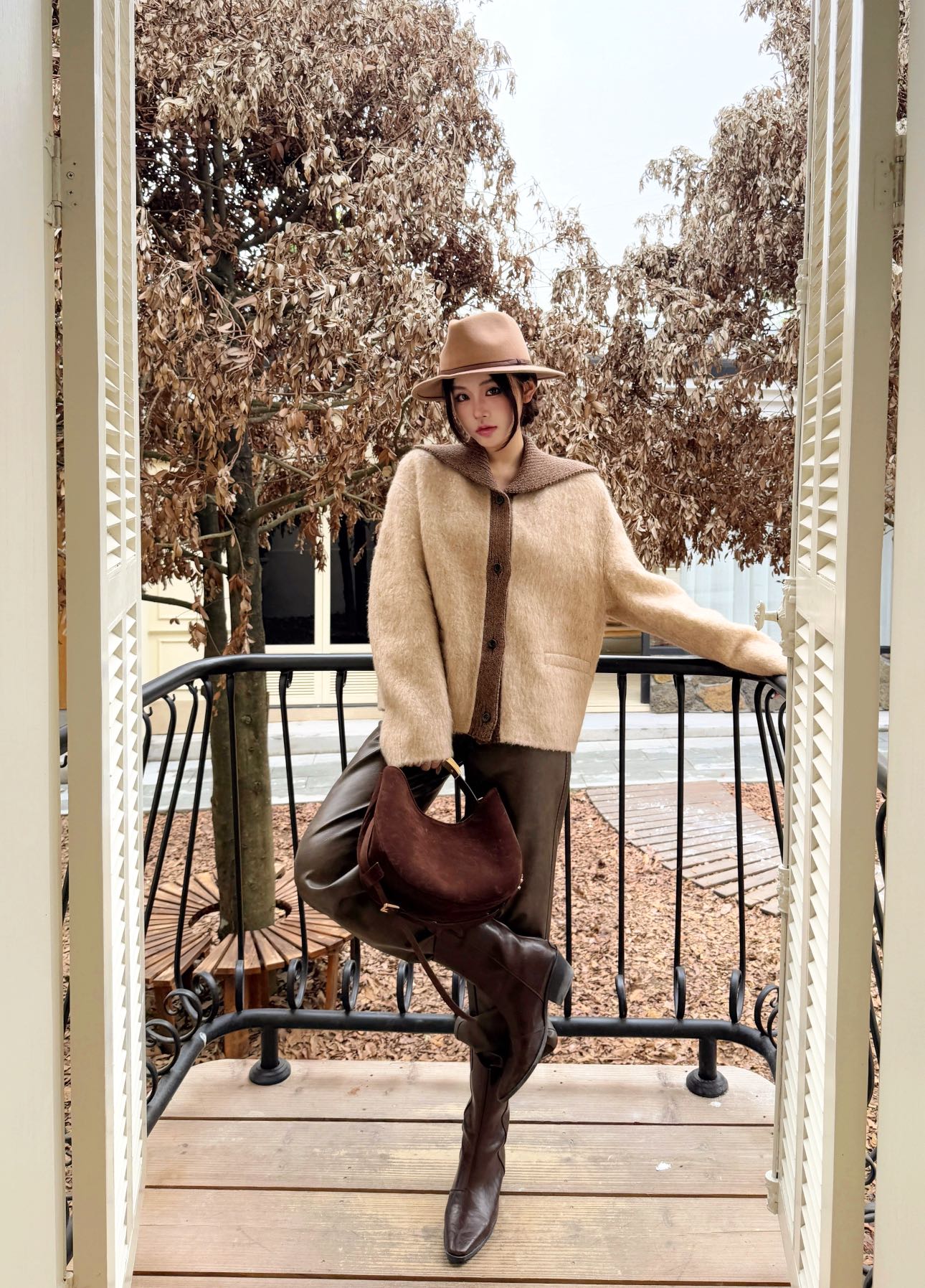 Loro NEW contrast woolen jacket