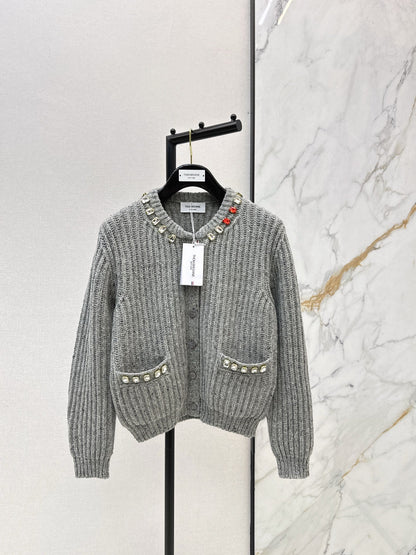 Thom NEW rhinestone knit cardigan