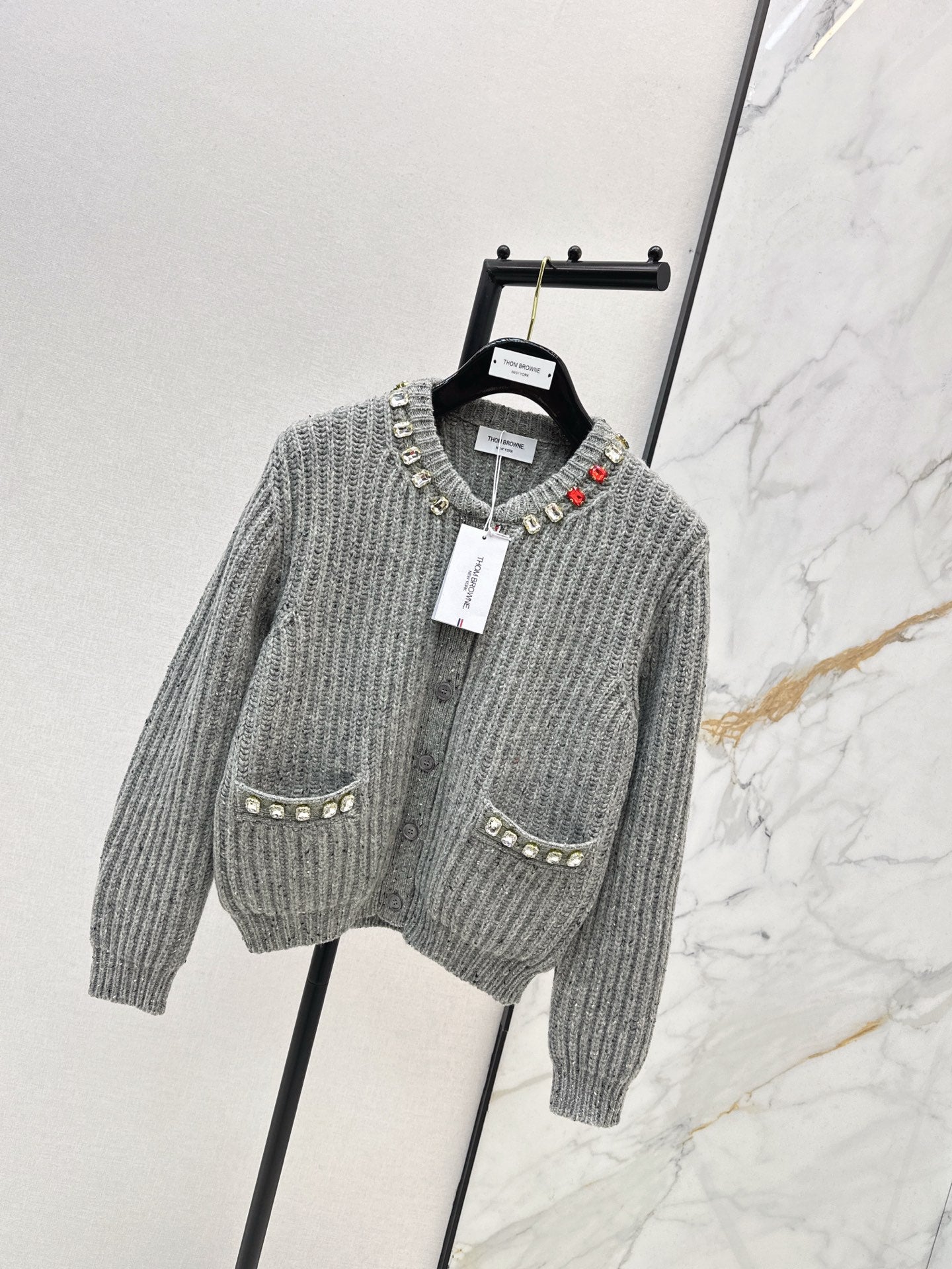 Thom NEW rhinestone knit cardigan