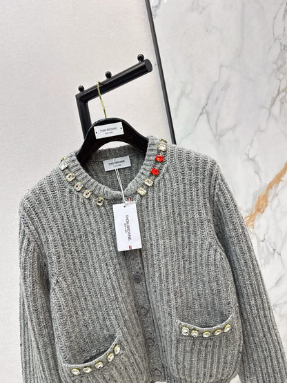Thom NEW rhinestone knit cardigan