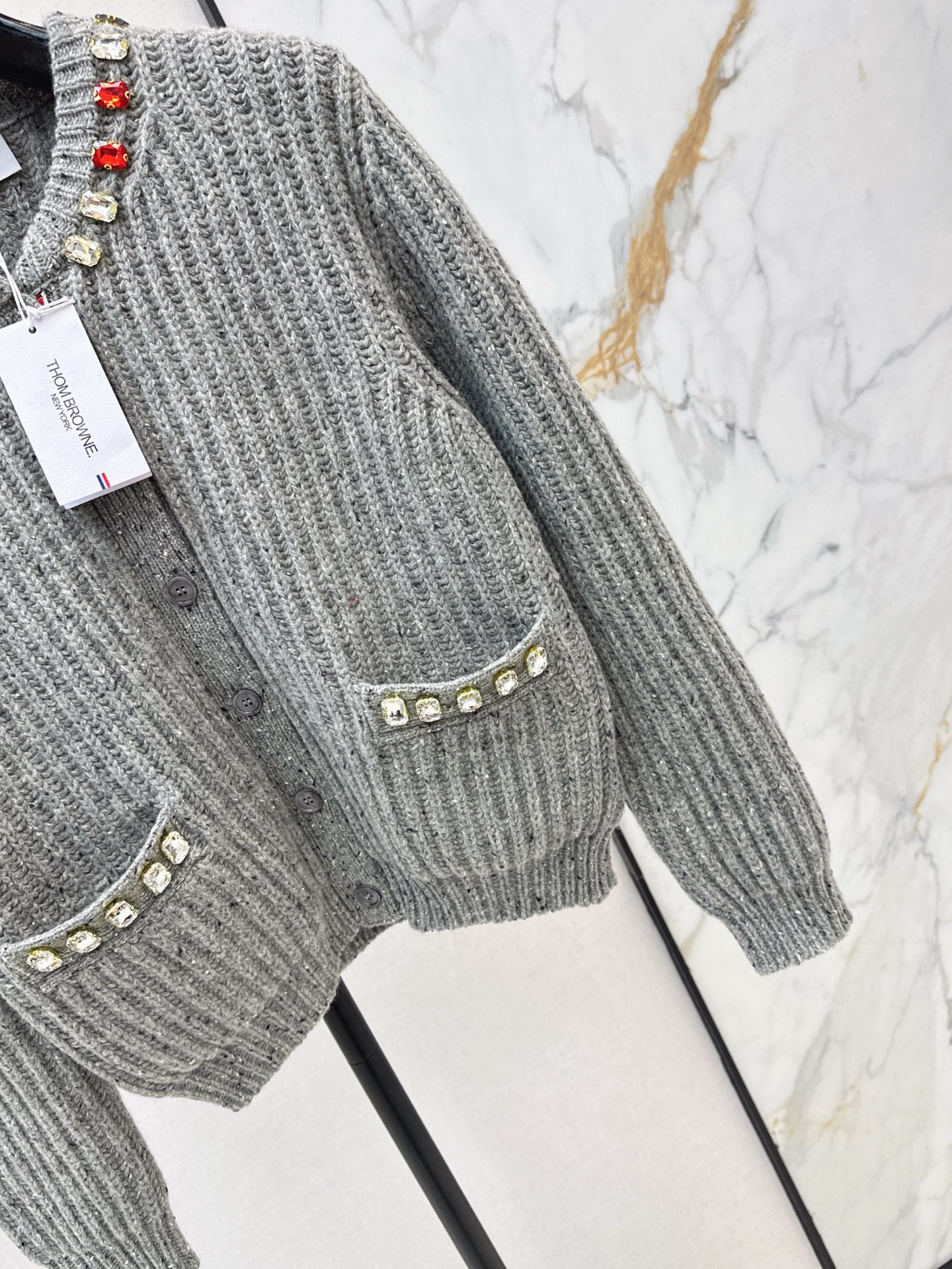 Thom NEW rhinestone knit cardigan