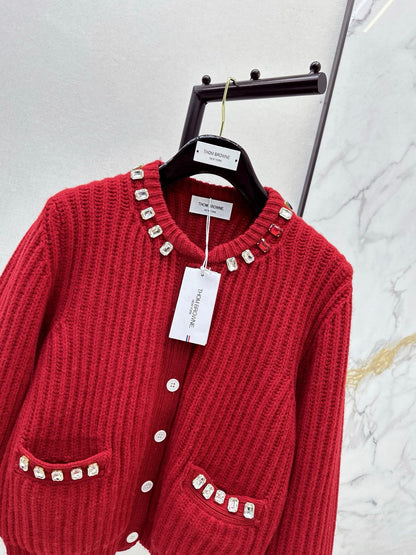 Thom NEW rhinestone knit cardigan