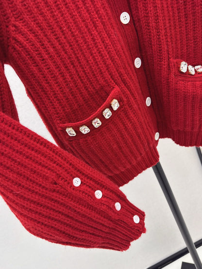 Thom NEW rhinestone knit cardigan